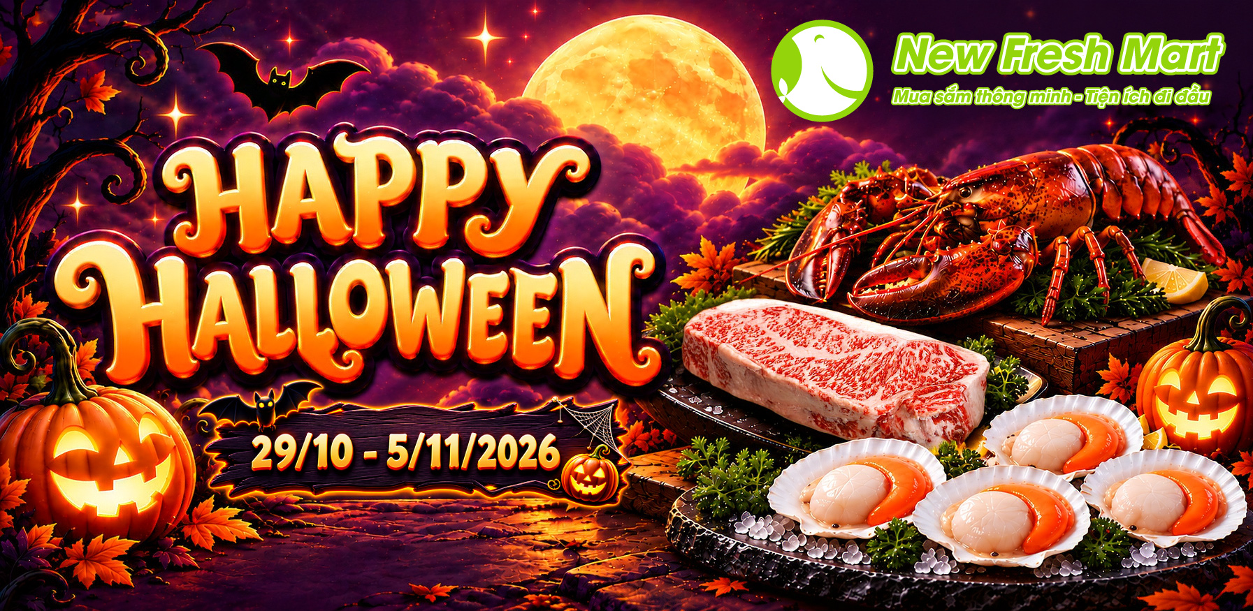 ĐÊM HỘI HALLOWEEN NEW FRESH