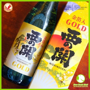 Rượu Sake Nishinoseki Gold Leaf
