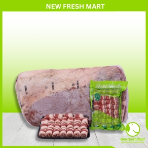 Ba Chỉ Bò Mỹ Cuộn New Fresh 500G, 1Kg Ba Chỉ Bò Mỹ Cuộn New Fresh 500G, 1Kg