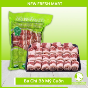 Ba Chỉ Bò Mỹ Cuộn New Fresh 500G, 1Kg Ba Chỉ Bò Mỹ Cuộn New Fresh 500G, 1Kg