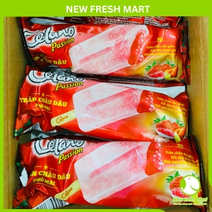 Kem Celano Que Phô Mai Trân Châu Dâu 65G Kem Celano Que Phô Mai Trân Châu Dâu 65G