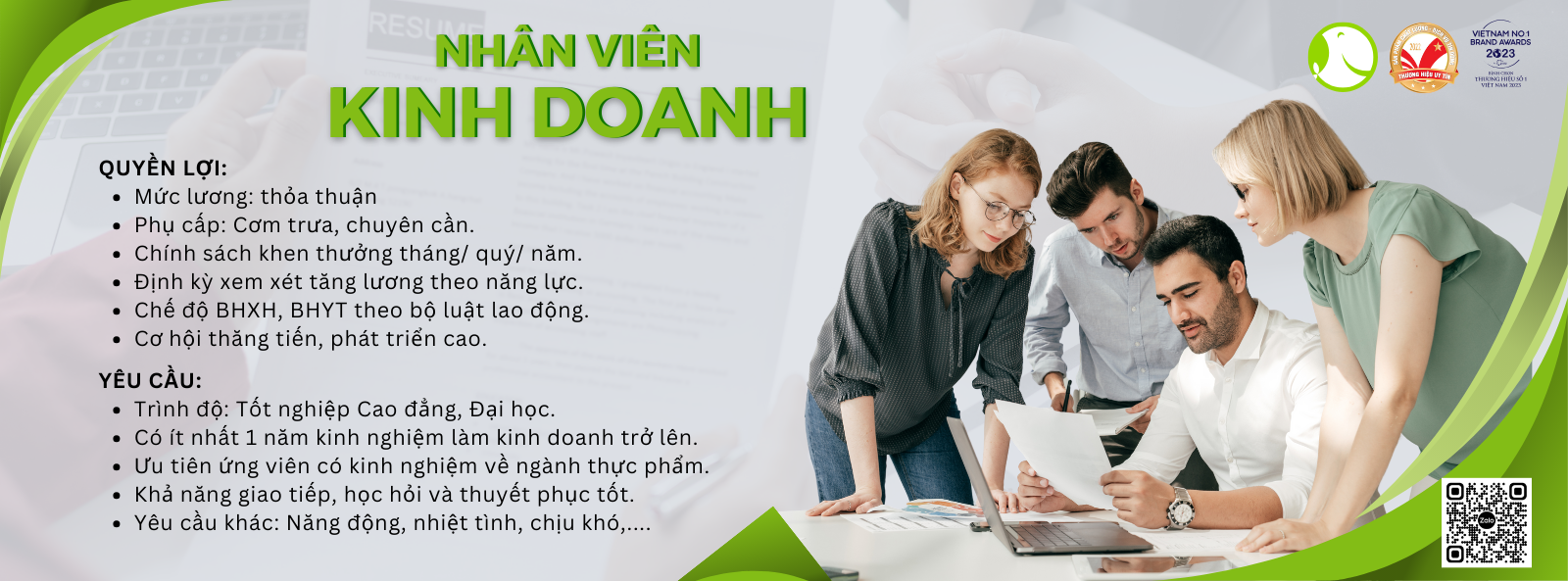Tuyển dụng nhân viên kinh doanh tháng 3-2024