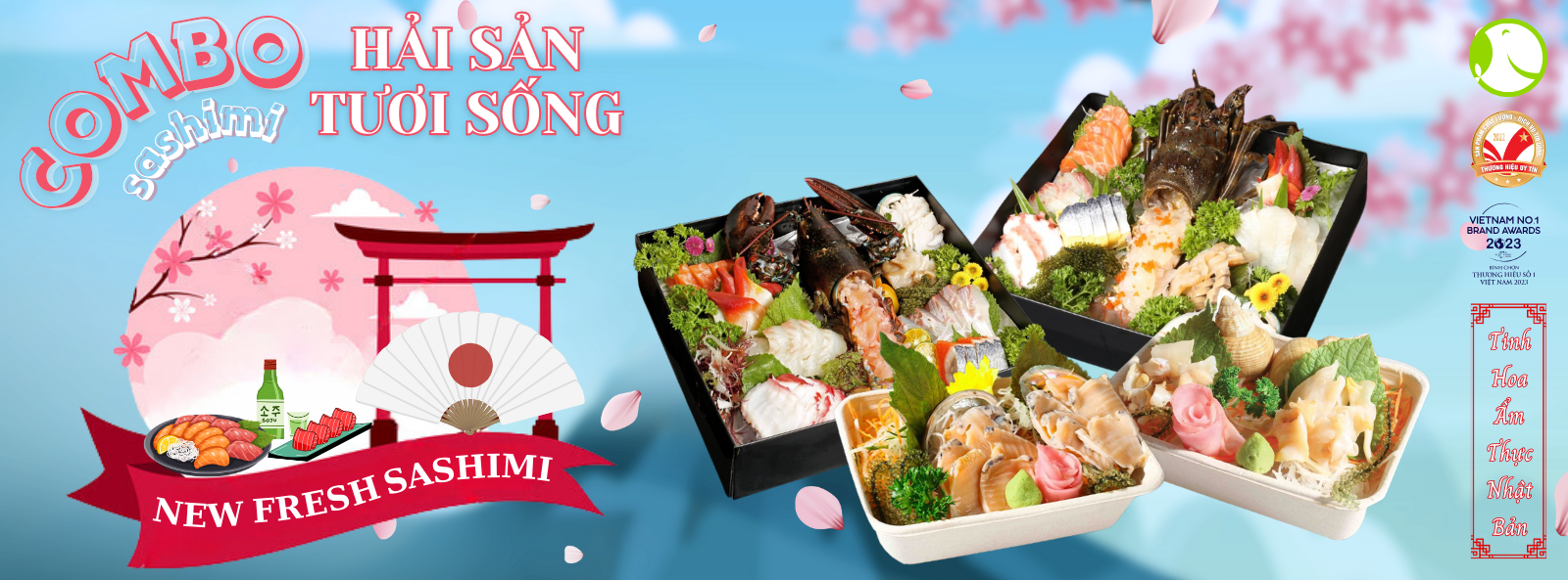 Combo sashimi hải sản tươi sống