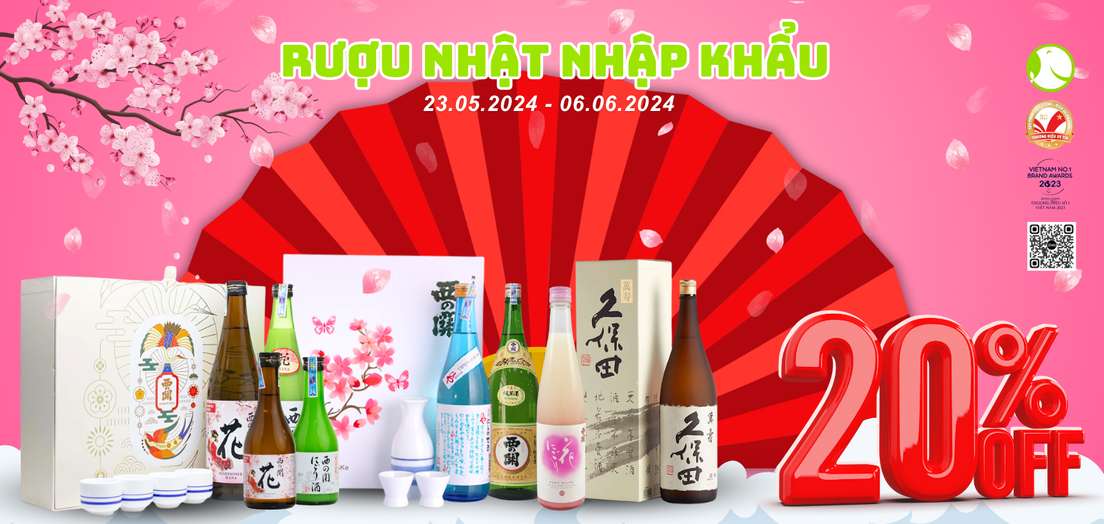 ĐỒNG GIẢM 20% CÁC LOẠI RƯỢU NHẬT