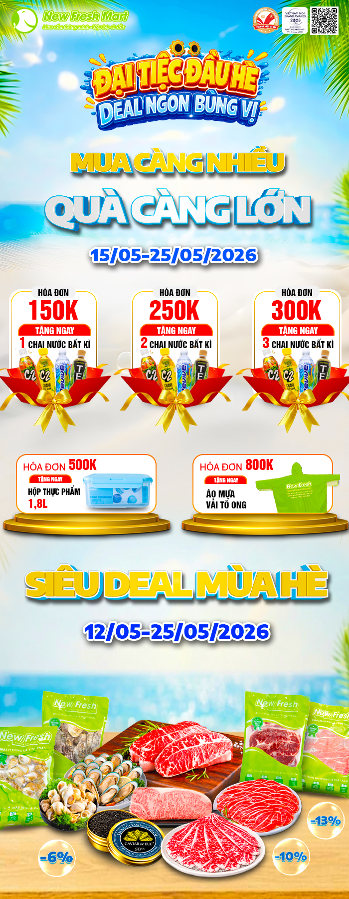 ĐẠI TIỆC ĐẦU HÈ - DEAL NGON BÙNG VỊ 3 ĐẠI TIỆC ĐẦU HÈ - DEAL NGON BÙNG VỊ 3