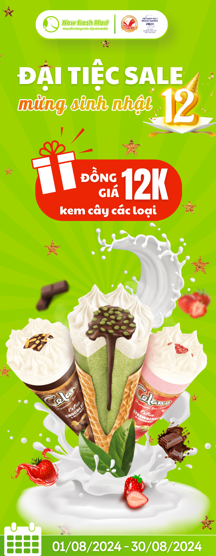 SINH NHẬT NEW FRESH FOODS ĐỒNG GIÁ 12K