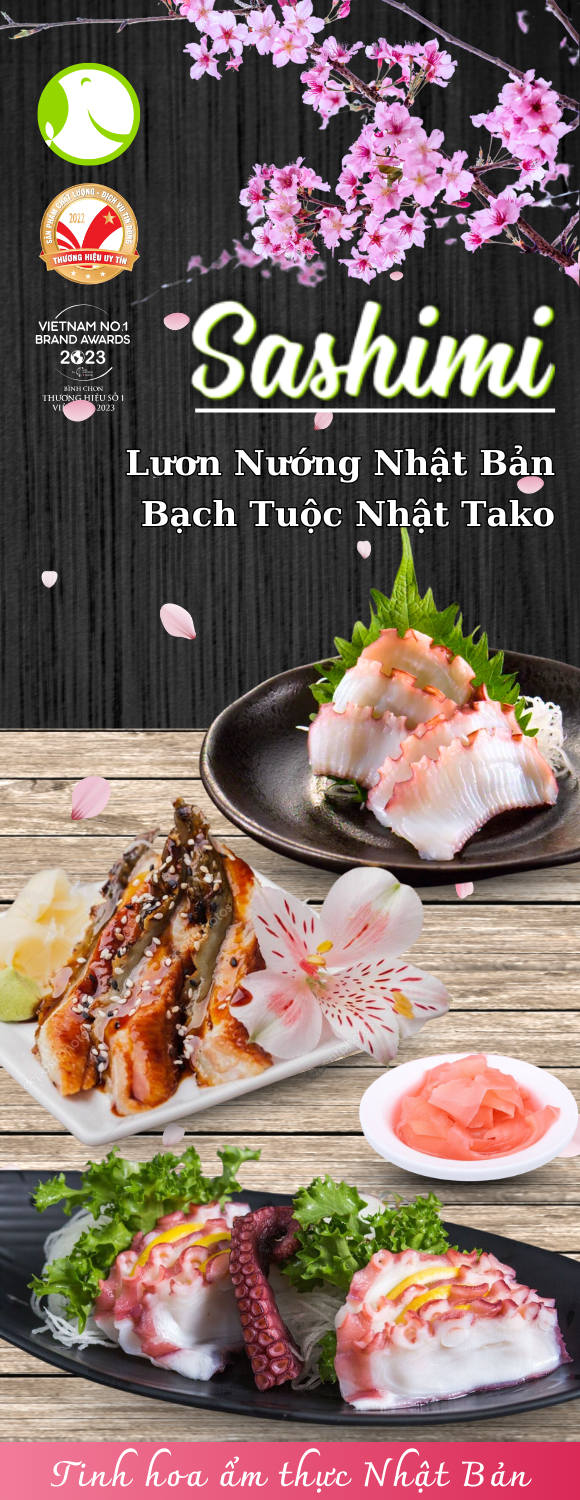 Sashimi bạch tuộc- lương nướng