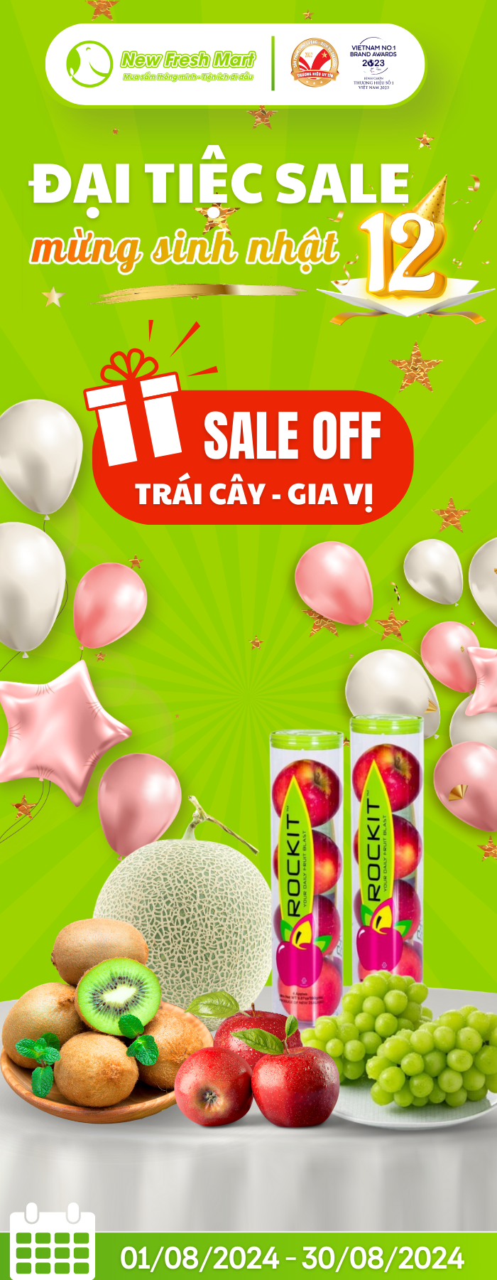 CHƯƠNG TRÌNH QUÀ TẶNG CHO KHÁCH SINH NHẬT THÁNG 8