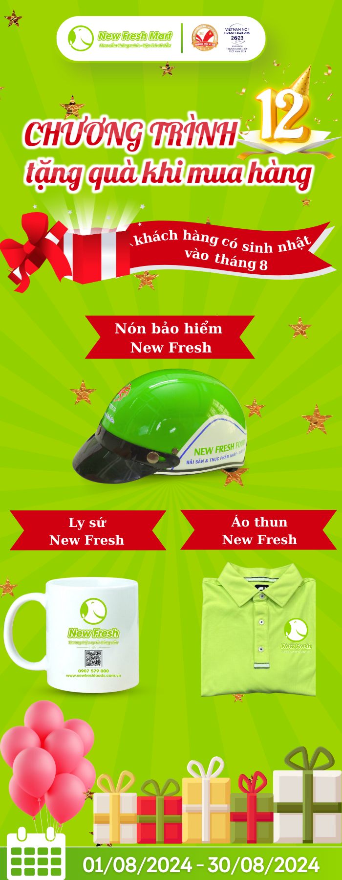 SINH NHẬT NEW FRESH FOODS SALE UP 50%