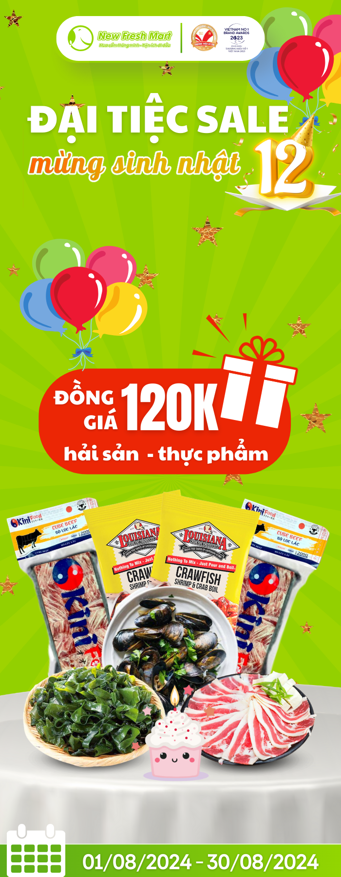 SINH NHẬT NEW FRESH FOODS ĐỒNG GIÁ 120K